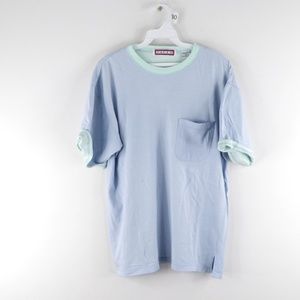 Vintage 90s Streetwear Roll Cuff Blank T Shirt